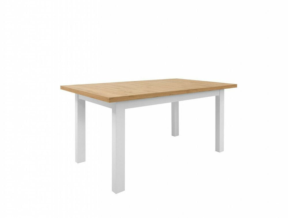 eoshop ERLA STO (stôl) biela/dub minerva